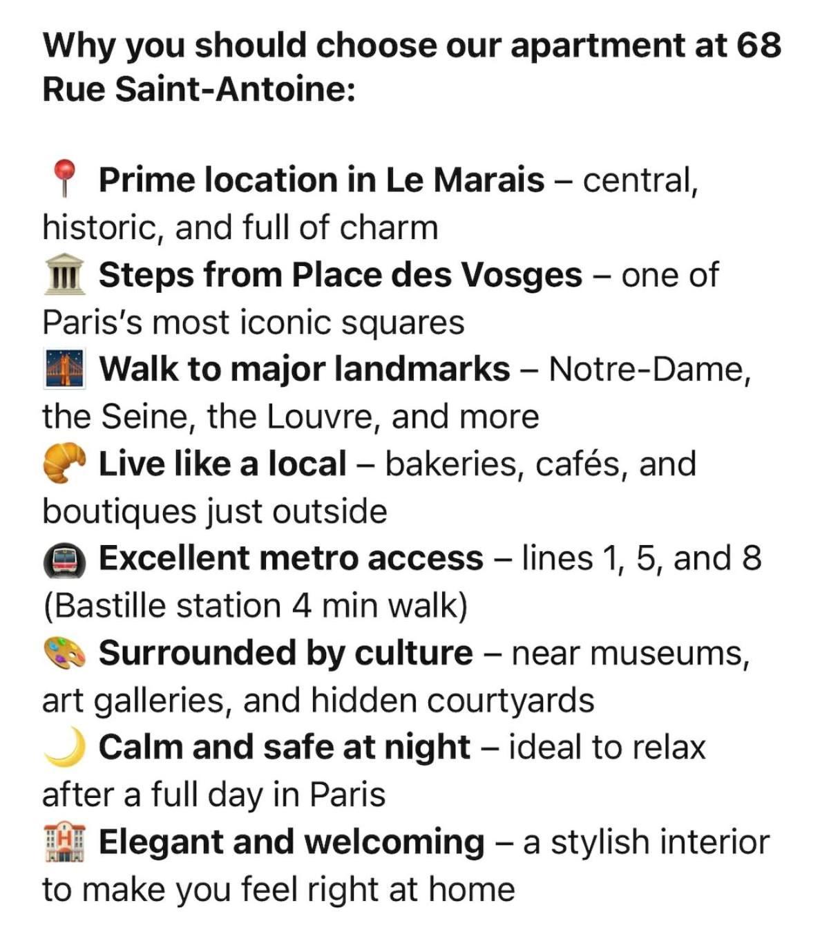 Design Et Confortable Au Coeur Du Marais Appartamento Parigi